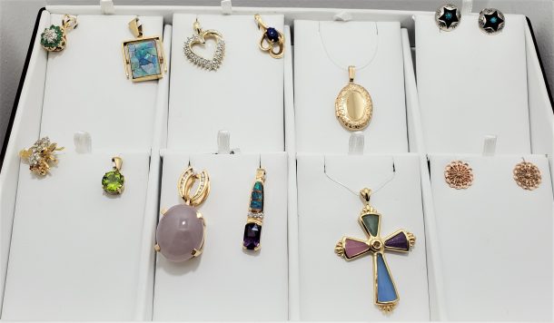 Estate Jewelry is something we often buy. Jewel Box Jewelers buy Gold, we can also custom make new from your old pieces.